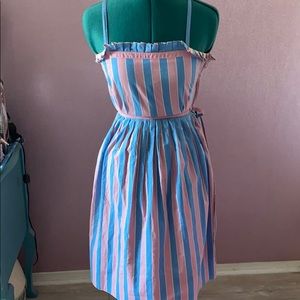 Vintage 1980s Albert Nipon boutique  striped dress